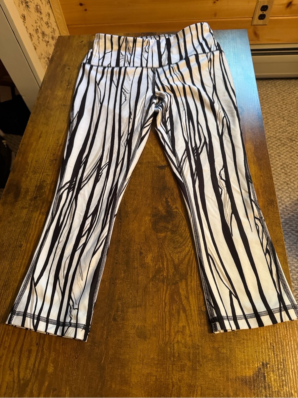 DSG Black and White Striped woman’s Leggings